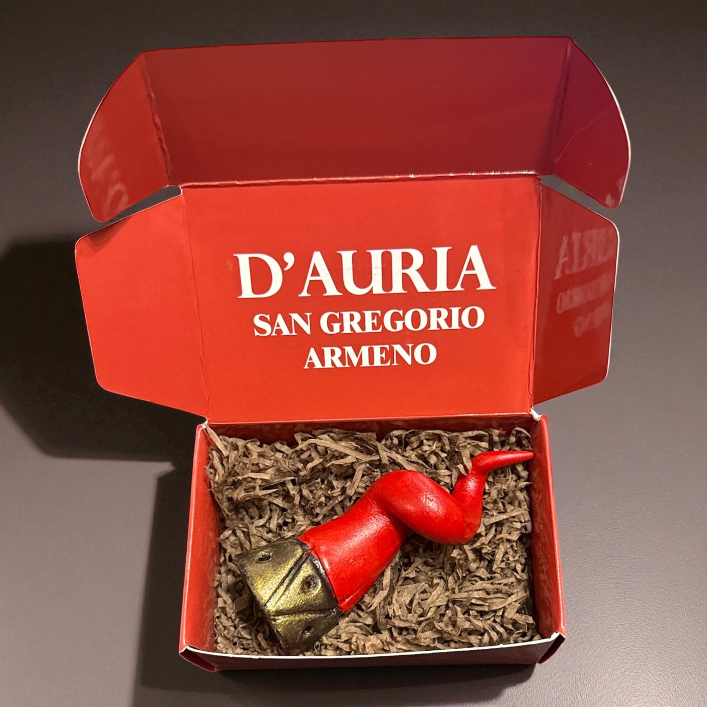 Corno Napoletano Artigianale da 10 cm – Portafortuna in Terracotta Fatto a Mano