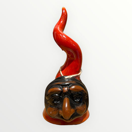 Corno 15 Cm da Poggio con Maschera di Pulcinella